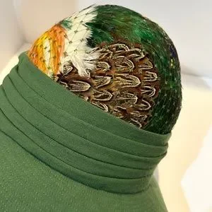 Lecie | Accessories | 96s Posh Green Vintage Hat W Pheasant  display picture 3